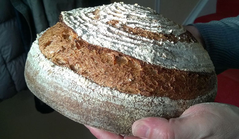 Sourdough miche. © Martin Belderson
