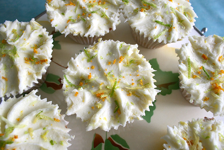 Lemon, lime, and orange friands. © Martin Belderson